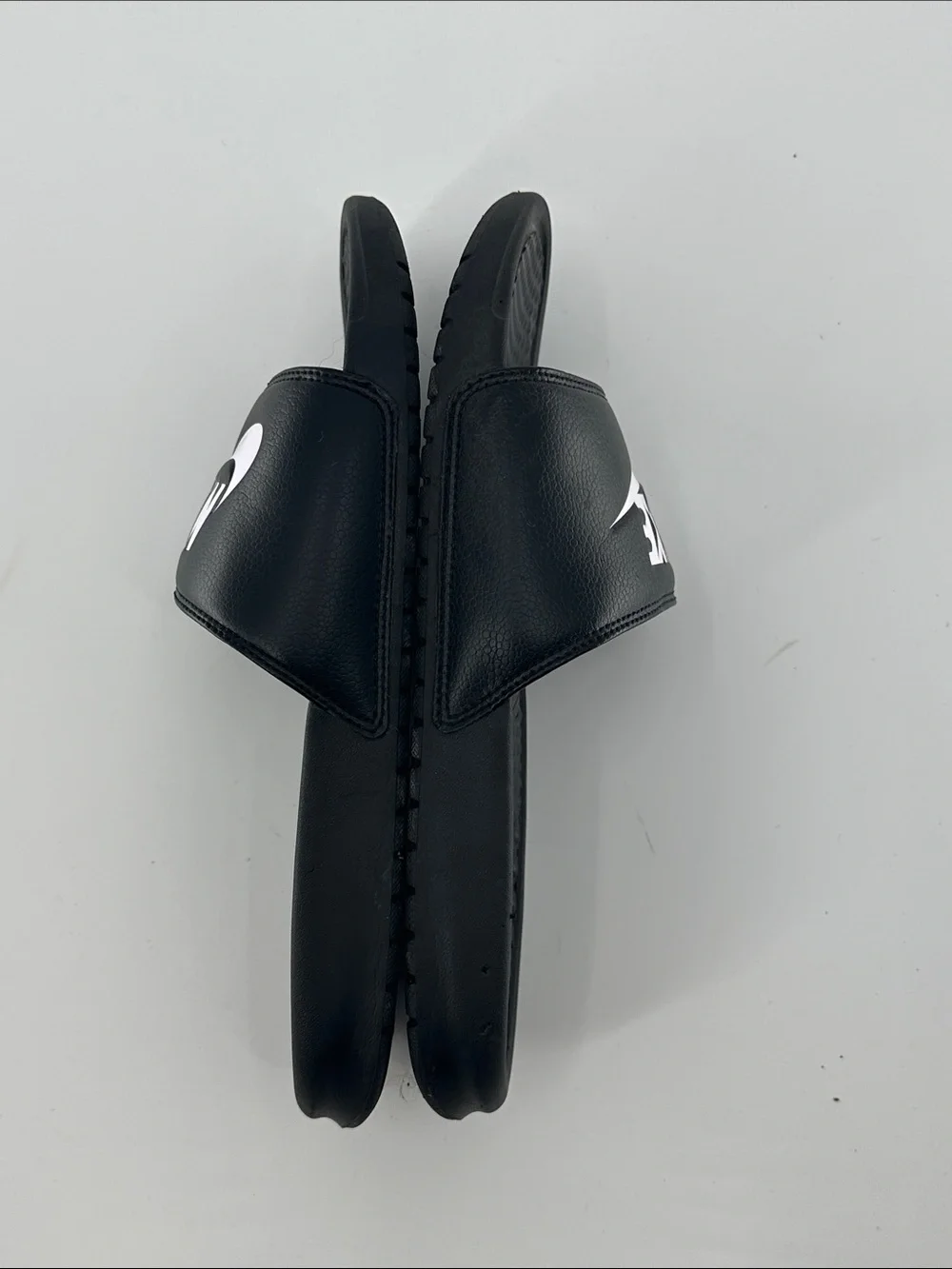 Nike Black Slides with White Swoosh - Men’s Comfort Slides
